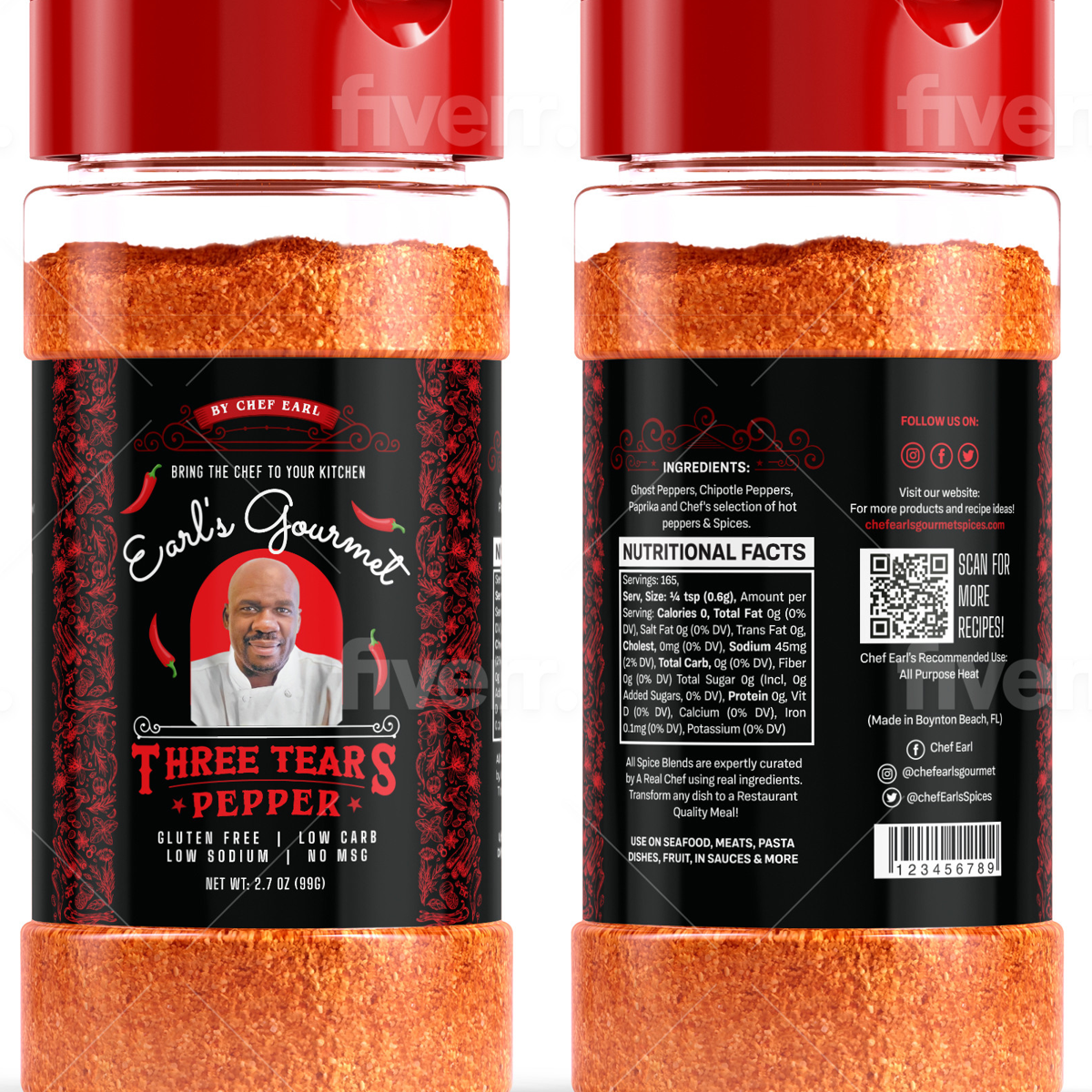 Three Tears Pepper Spice Blend – Chef Earl's Gourmet